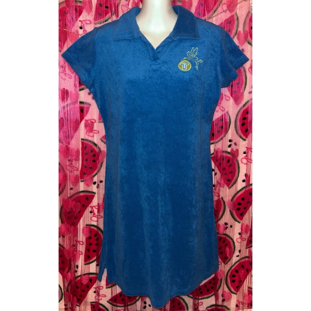💙 Vintage Tinkerbell Terry Cloth Swim Coverup